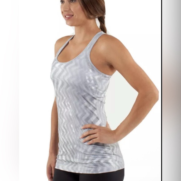 LULULEMON Cool Racerback Tank Blazer Fossil Print - Picture 9 of 10